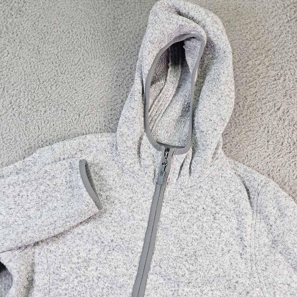 Marmot Jacket Womens Medium Gray Hooded Fleece Full Zip Pockets G97600